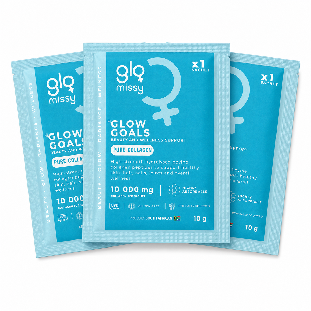 Pure Hydrolysed Collagen Peptides – 3 Sachet Sample Pack