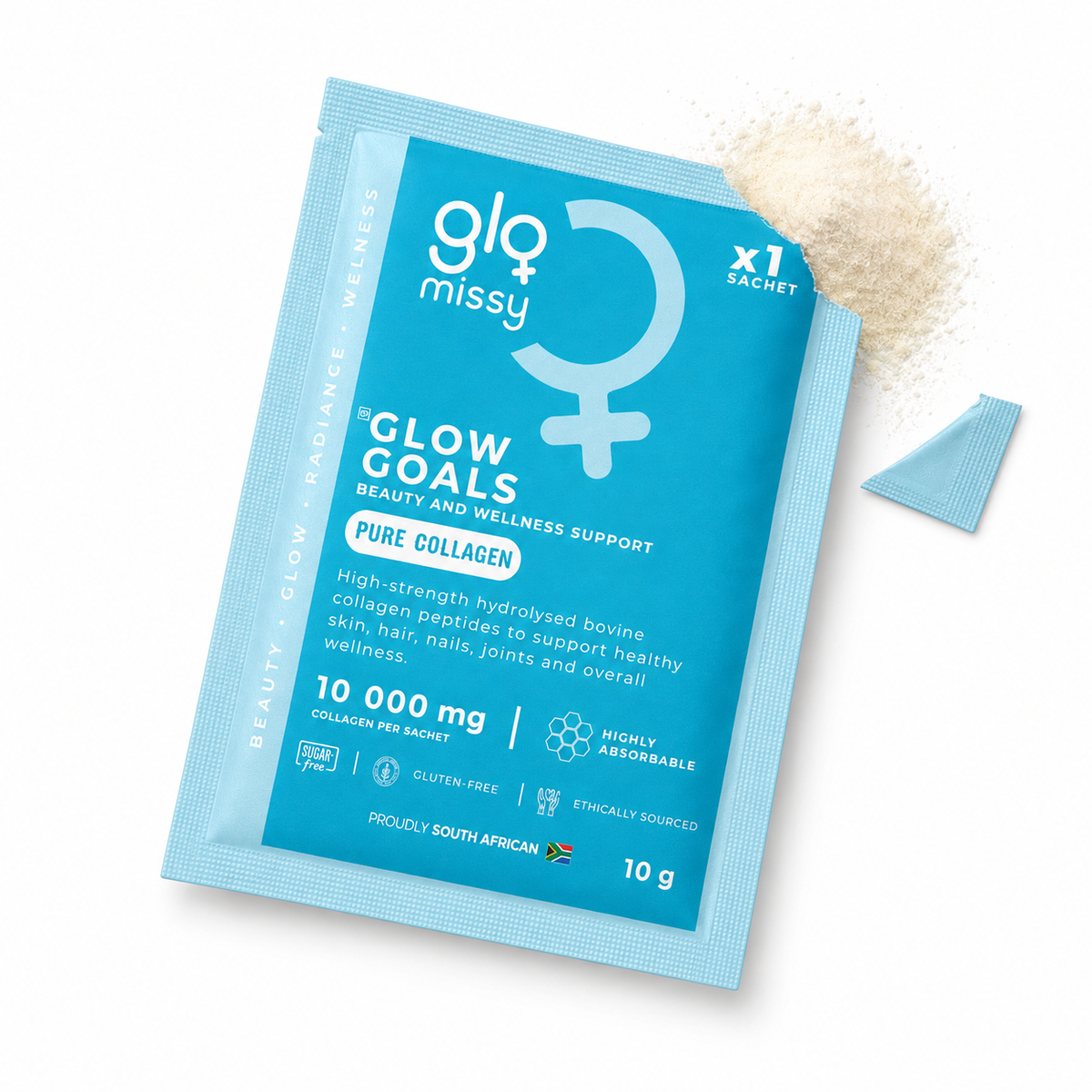 Pure Hydrolysed Collagen Peptides – 3 Sachet Sample Pack